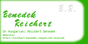 benedek reichert business card